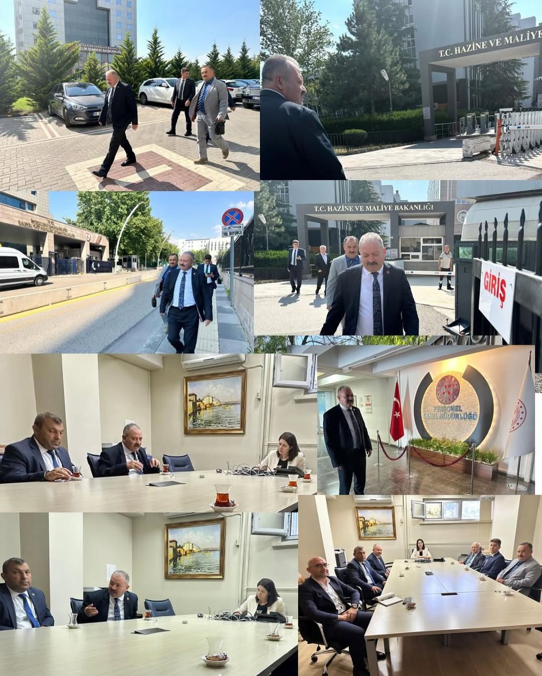 HAZİNE VE MALİYE BAKANLIĞI'NDA DAİRE BAŞKANLARI İLE GÖRÜŞME 