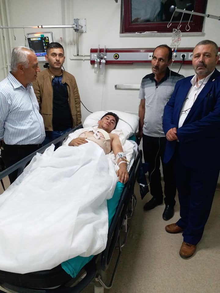 gata da yatan yaralılarımızı ziyaret