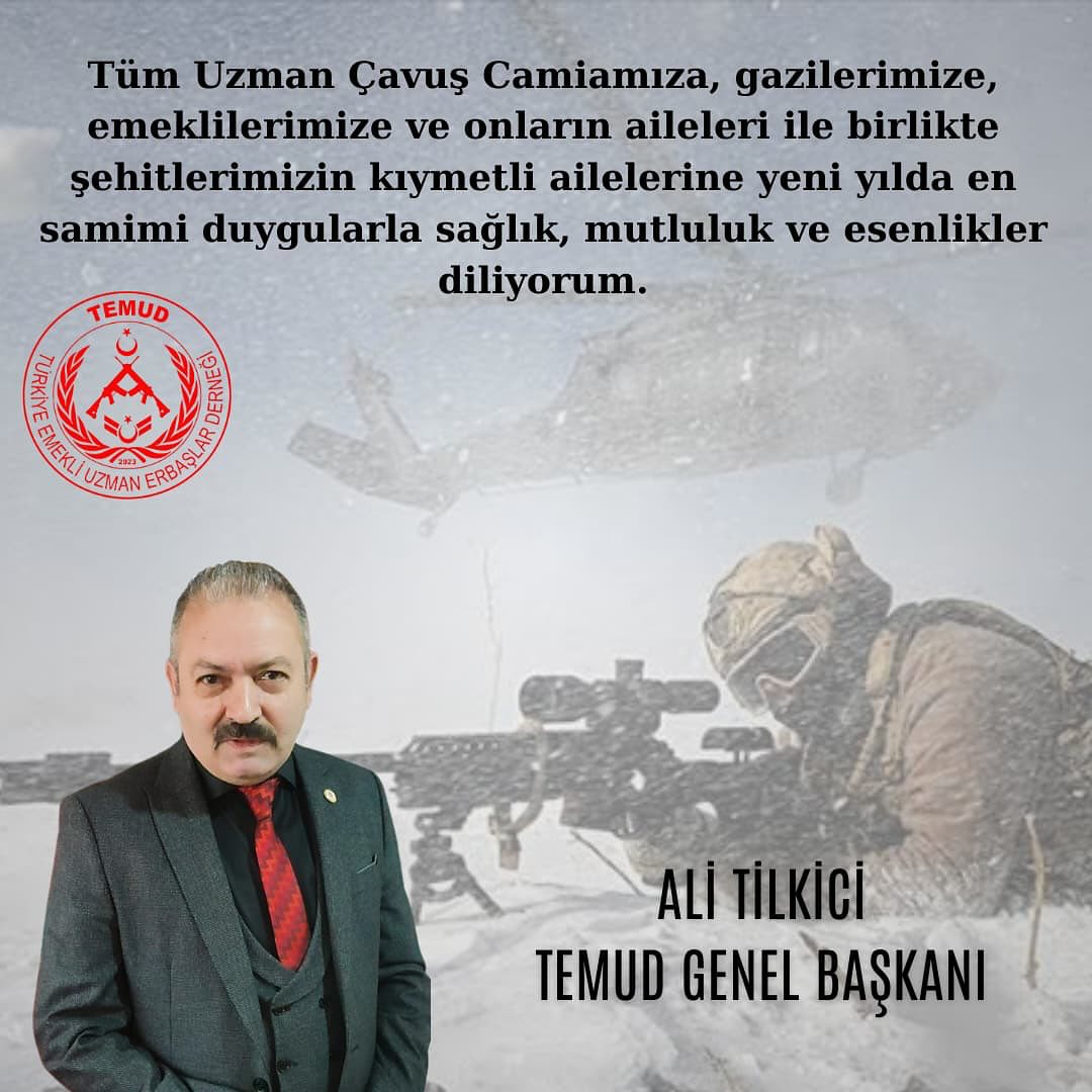 TEMUD GENEL BAŞKANININ YENİ YIL MESAJI 