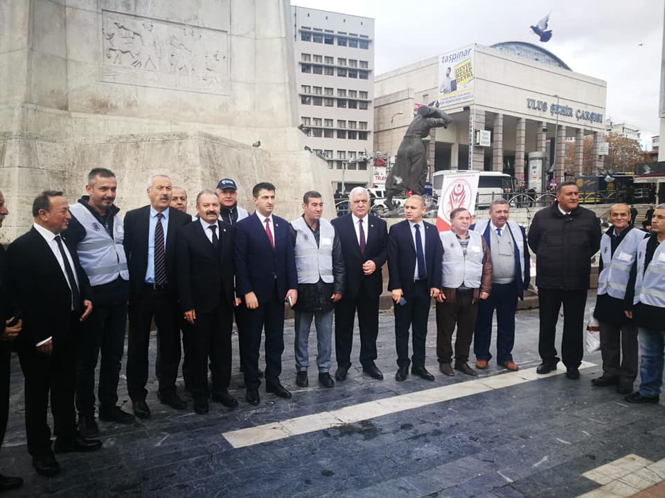 Uzman çavuşların özlük haklarını düzeltilmesi maksadı ile ANKARA Ulus meydanındaki yapmış olduğumuz basın açıklaması
