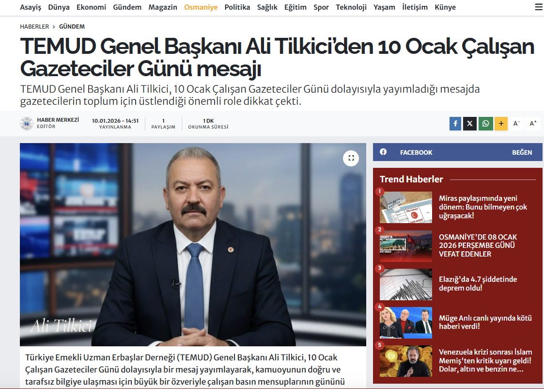 HASRET GAZETESİ OSMANİYE